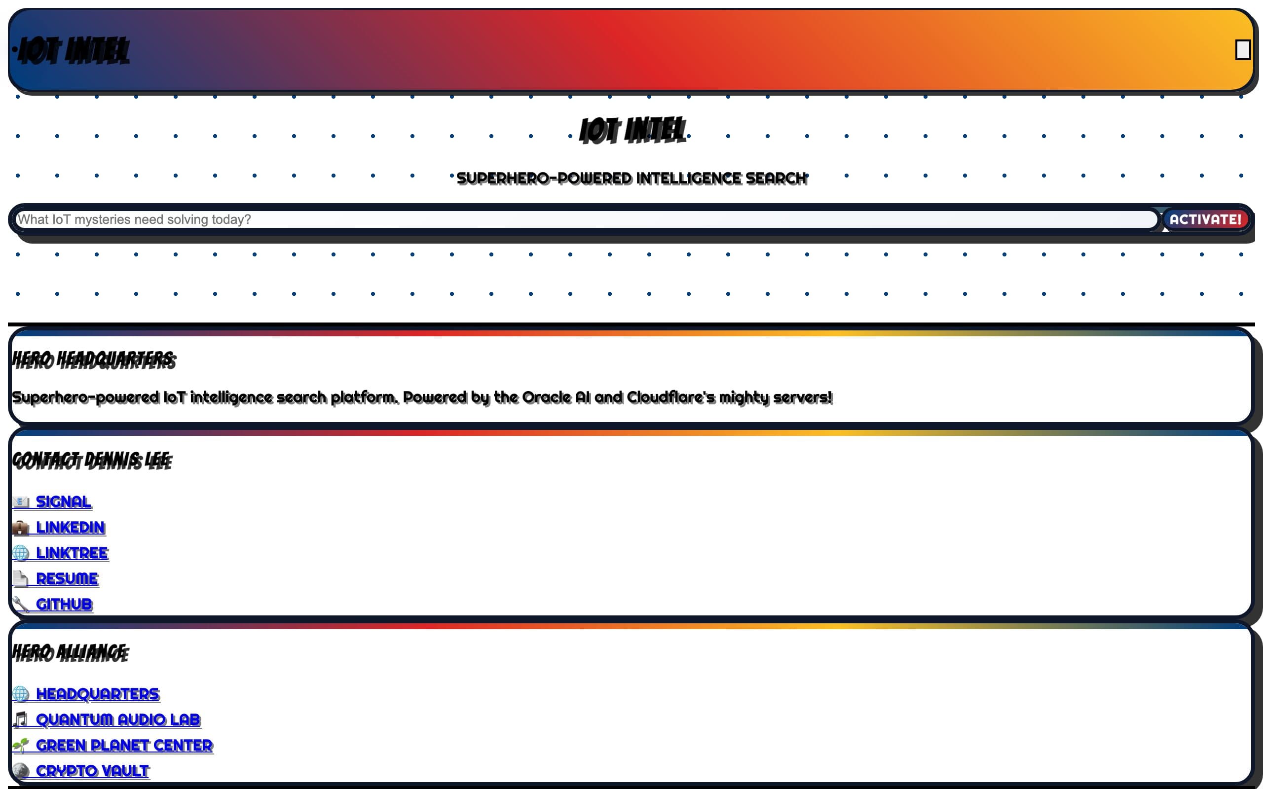 IoT Knowledge Search System