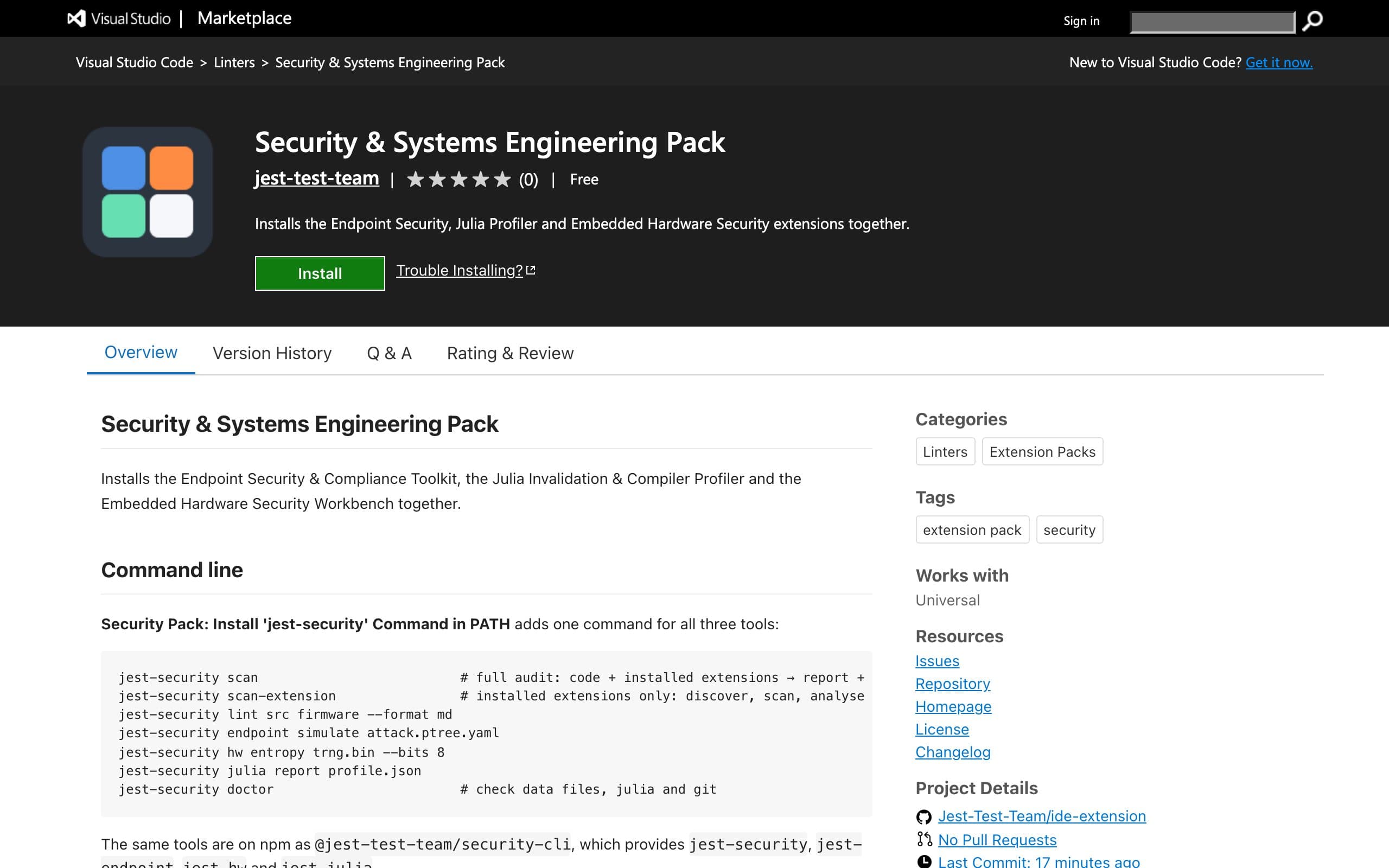 Security & Systems Engineering Pack